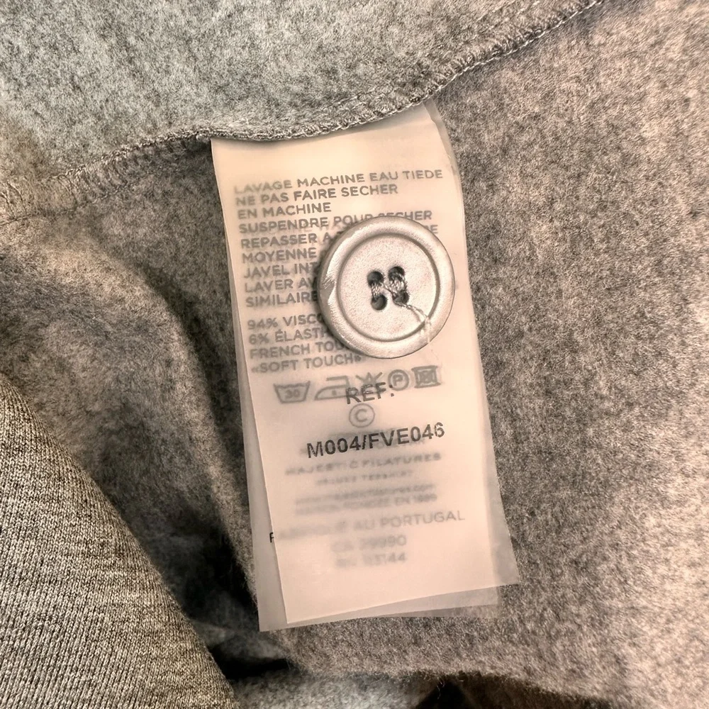 Majestic Filatures Women's Fitted Linen Blazer in Orage Size 2 - Picture 8 of 8